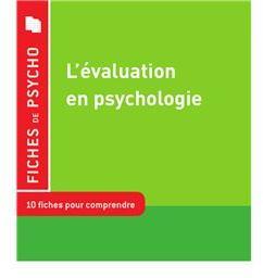 L'evaluation en psychologie par Philippe Chartier