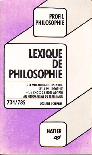 Lexique de philosophie par Schifres