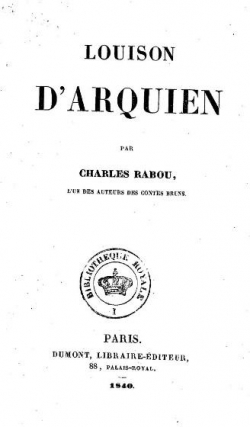Louison d'Arquien par Charles Rabou
