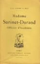 Madame Surinet-Durand, Officier dAcadmie par Bois