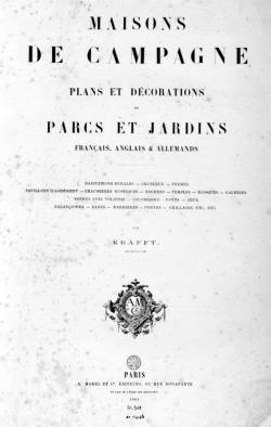 Maisons de campagne, plans et dcorations de parcs et jardins franais, anglais et allemands par Jean-Charles Krafft