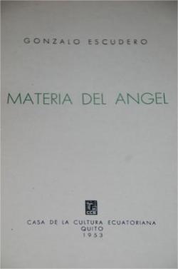 Materia Del Angel par Gonzalo Escudero