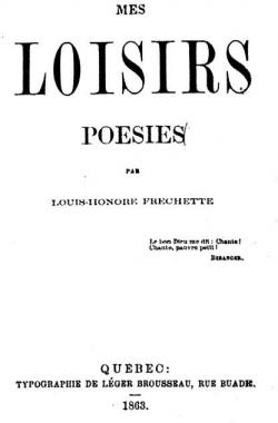 Mes Loisirs - Posies par Louis Frchette