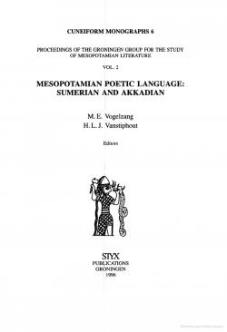 Mesopotamian Poetic Language : Sumerian and Akkadian par Herman L. J. Vanstiphout