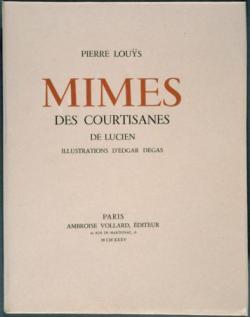 Mimes Des Courtisanes par Pierre Lous