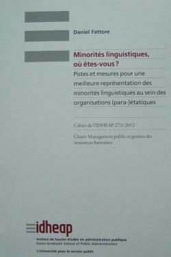 Minorits linguistiques, o tes-vous? par Daniel Fattore