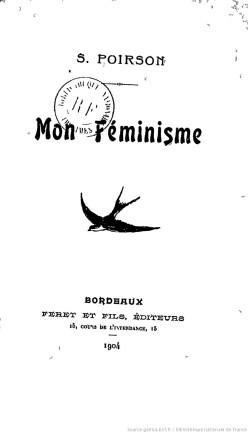 Mon fminisme (1904) par S. Poirson