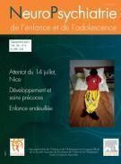 NeuroPsychiatrie de l'enfance et de l'adolescence N265 par Revue NeuroPsychiatrie de l'enfance et de l'adolescence