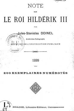 Note sur le roi Hildrik III par Jules Doinel