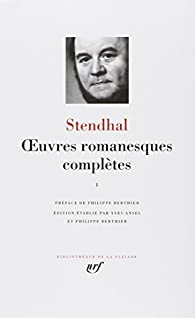 Oeuvres romanesques compltes, tome 1 par  Stendhal
