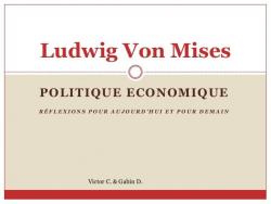 Politique conomique par Ludwig von Mises