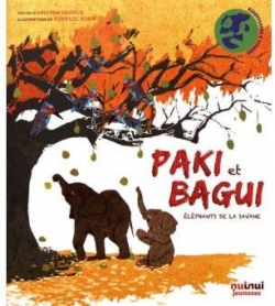 Paki et Bagui lphants de la savane par Ariane Saviolo
