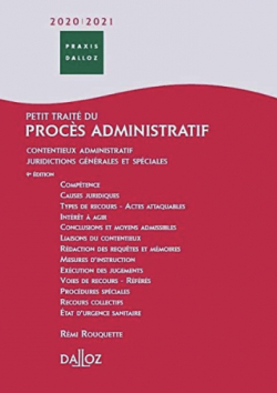 Petit trait du procs administratif 2023/24 - Contentieux administratif Juridictions gnrales par Rmi Rouquette