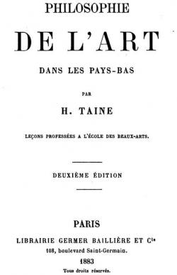 Philosophie de L'art dans les Pays-Bas par Hippolyte Adolphe Taine