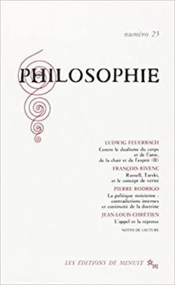 Philosophie, n25 par Revue Philosophie