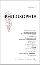 Philosophie, n27 par Revue Philosophie