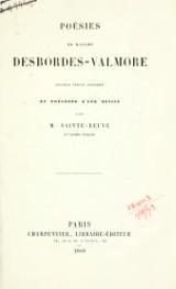 Posie par Marceline Desbordes-Valmore