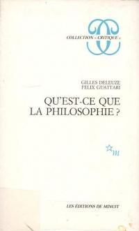 Qu'est-ce que la philosophie ? par Gilles Deleuze