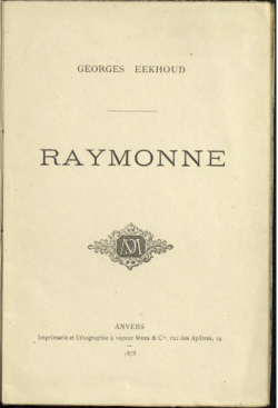 Raymonne par Georges Eekhoud