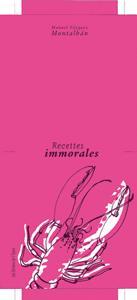 Recettes immorales par Manuel Vzquez Montalbn