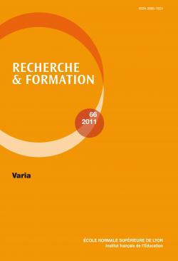 Recherche et formation, N 66, 2011 :  Varia par Franoise Lantheaume