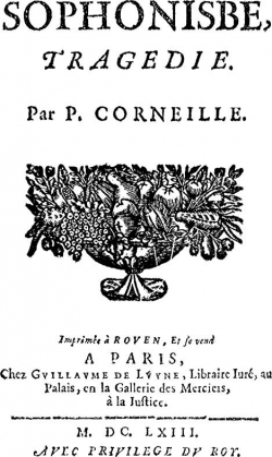Sophonisbe par Pierre Corneille