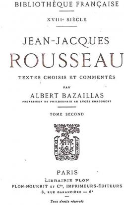 Textes choisis et comments, tome 2 par Jean-Jacques Rousseau