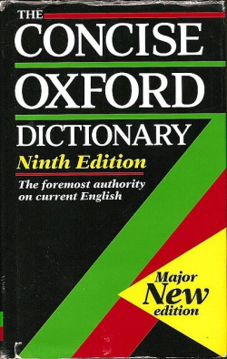 The concise Oxford dictionary par Universit d' Oxford