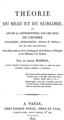 Thorie du Beau et du Sublime par Nicolas Massias