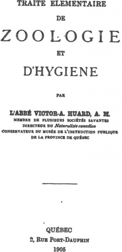 Trait lmentaire de zoologie et d'hygine par Victor-Alphonse Huard