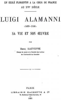 Un exil florentin  la cour de France au XVIe sicle par Henri Hauvette