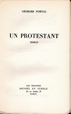 Un protestant par Georges Portal