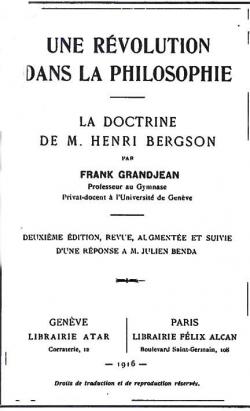 Une rvolution dans la philosophie par Frank Grandjean