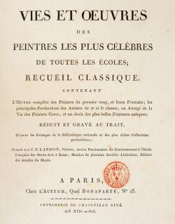 Vies et oeuvres des peintres les plus clbres de toutes les coles, tome 7 par Charles-Paul Landon