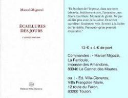 Carnets 2002-2009 : caillures des jours par Marcel Migozzi