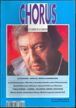 Chorus, n14 : Serge Gainsbourg par Revue Chorus