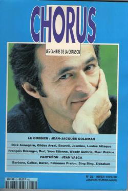 Chorus, n22 : Jean Jacques Goldman par Revue Chorus