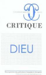 Critique, n704-705 : Dieu par Revue Critique
