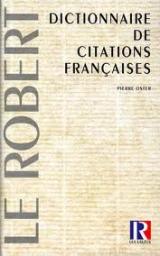 Nouveau dictionnaire de citations franaises par Pierre Oster