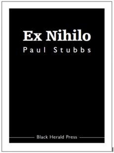 Ex Nihilo par Paul Stubbs