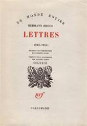 Lettres : 1929-1951 par Hermann Broch