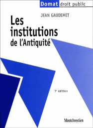 Institutions de l'Antiquit par Jean Gaudemet