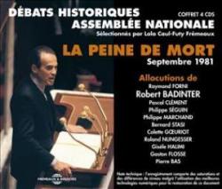 Dbats Historiques Assemble Nationale : La peine de mort, septembre 1981 par Robert Badinter