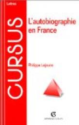 L'autobiographie en France par Philippe Lejeune