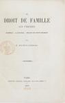Le Droit de famille aux Pyrnes Barge, Lavedan, Barn et pays basque, par M. Eugne Cordier par Eugne Cordier