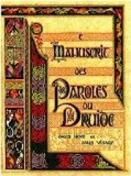 Le manuscrit des paroles du druide sans nom et sans visage par Emmanuel-Yves Monin
