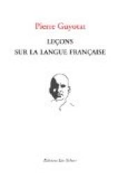 Leçons sur la langue française par Pierre Guyotat
