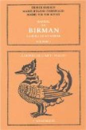 Manuel de birman, volume 1 par Denise Bernot