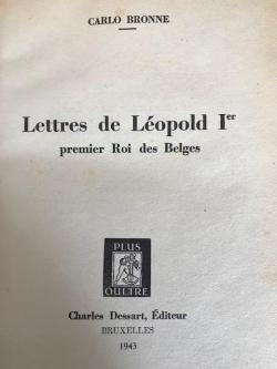 lettres De Lopold Ier par Carlo Bronne