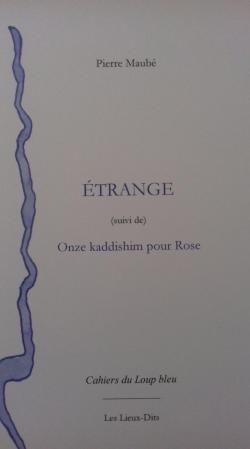 trange - Kaddish pour Rose par Pierre Maub